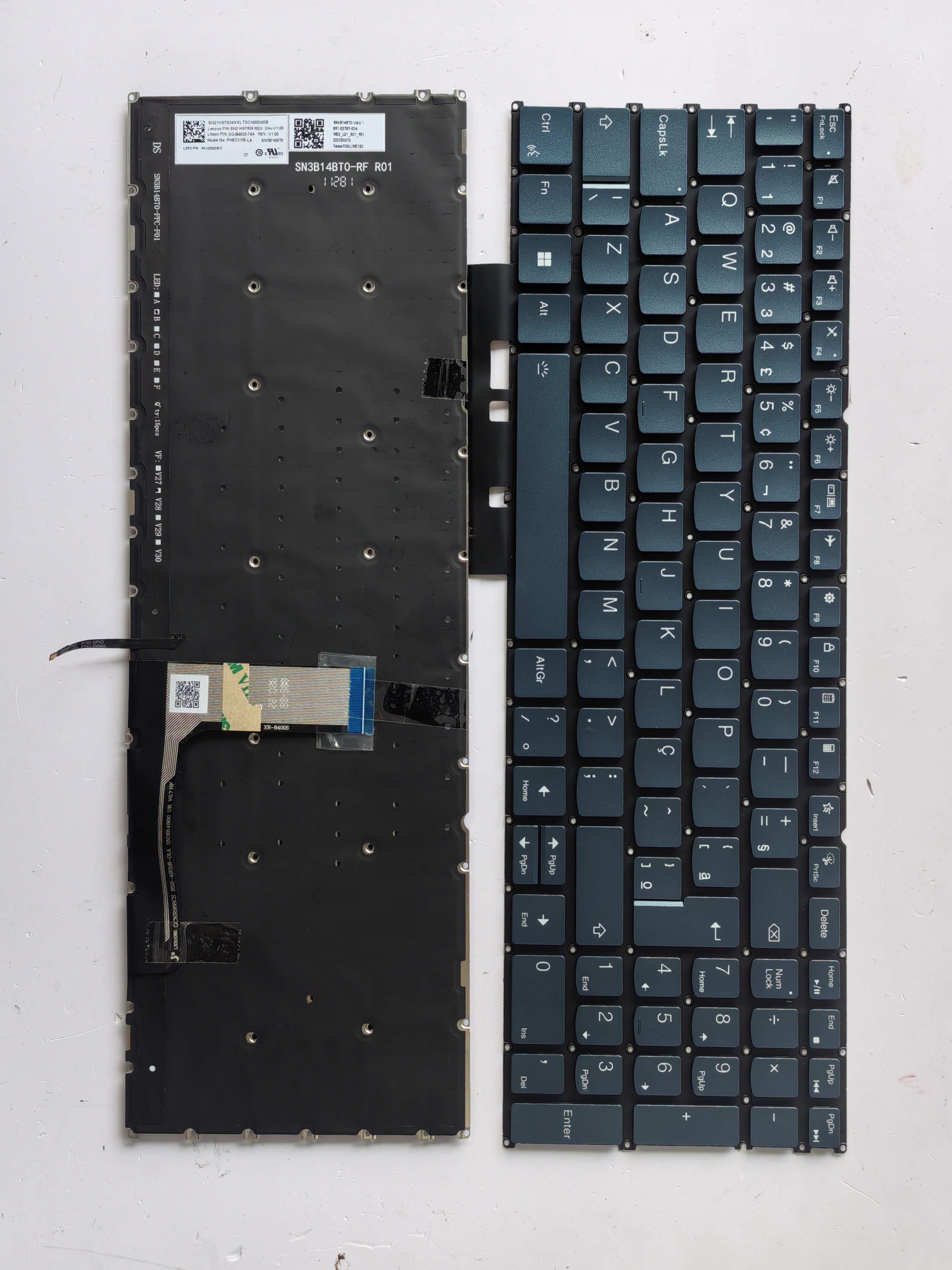 Picture of New Replacement Laptop Keyboard For LENOVO YOGA Pro 16s IRP8 IMH9 2023 2024 Talk button Dark blue Backlit BR Layout